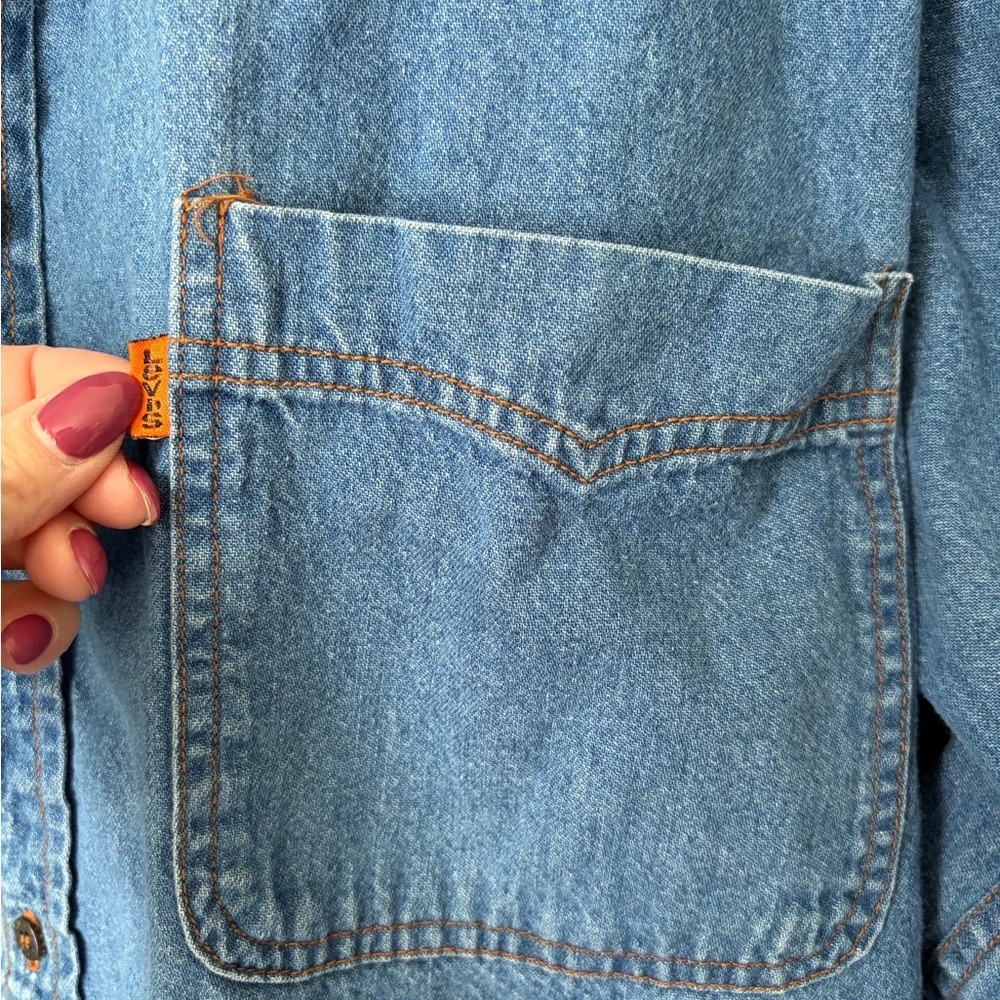 Vintage Levi’s Orange Tab Denim Shirt - Picture 4 of 9